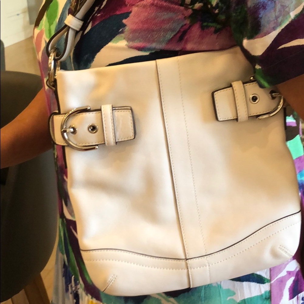 White Coach hobo purse, new without tags